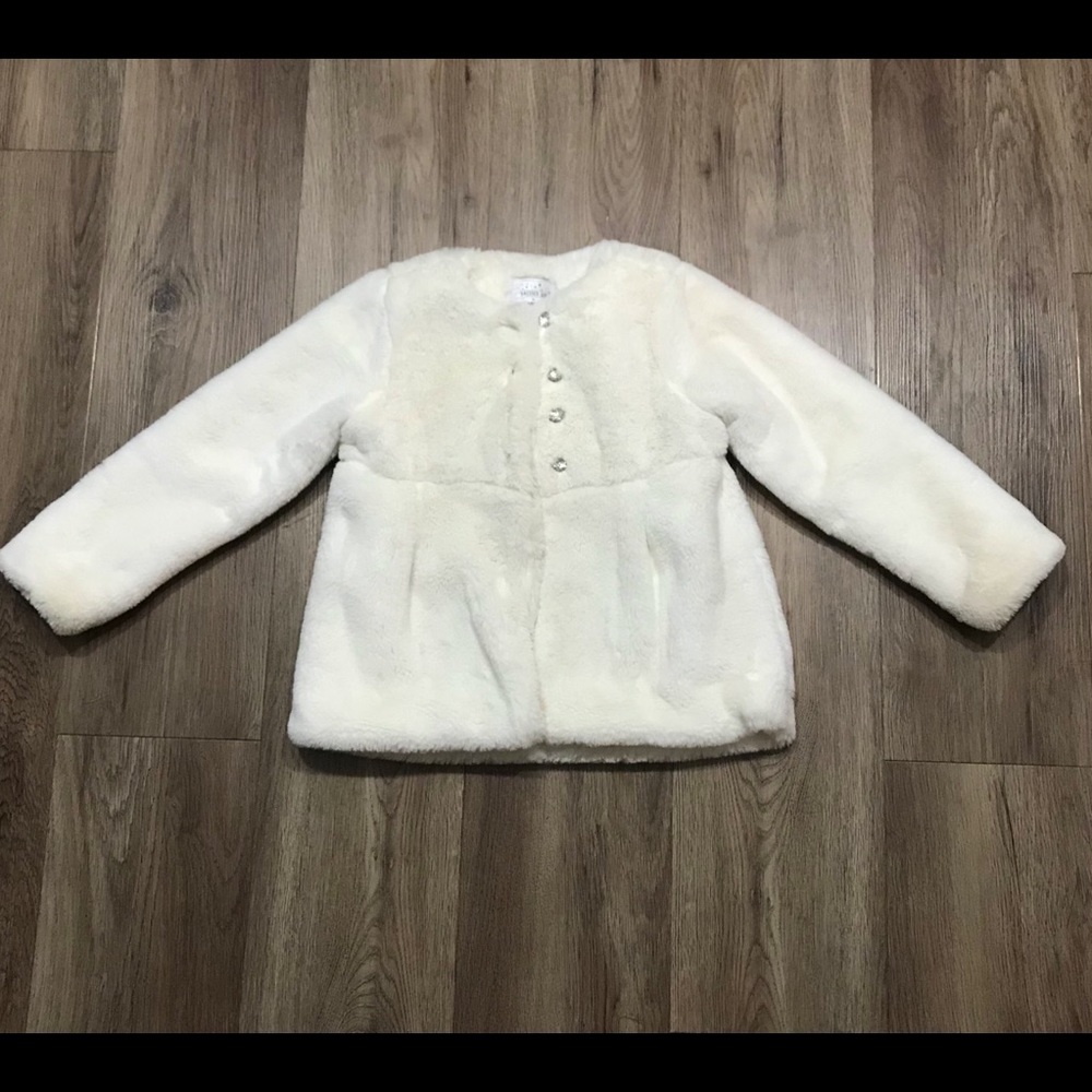Girls faux fur jacket